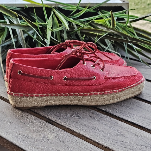 New Tory Burch red leather loafers - Picture 8 of 8